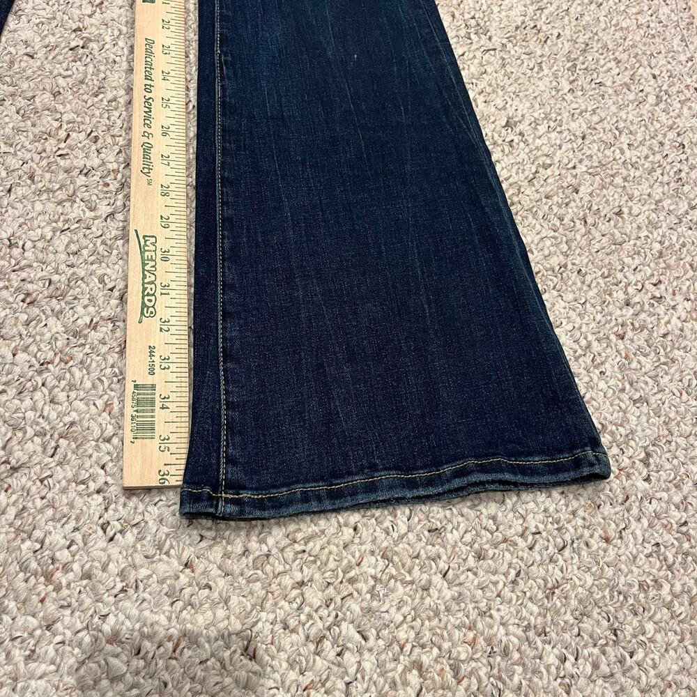 BKE Billie Flare Jeans Sz 30 x 37.5 Dark Wash Denim Grunge Long Length Casual - Picture 5 of 9